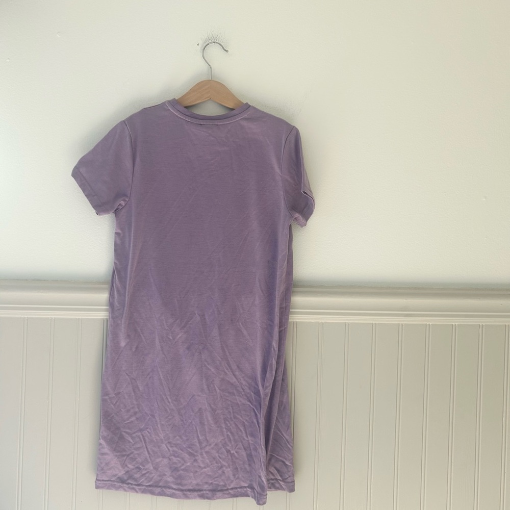 Disney Minnie Mouse Girls 9-10 Lavender Purple Graphic Nightgown - Picture 4 of 4